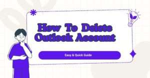 How to delete outlook account