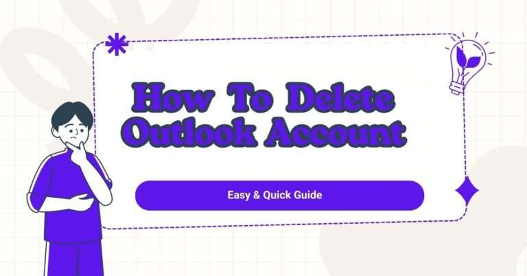 How to delete outlook account